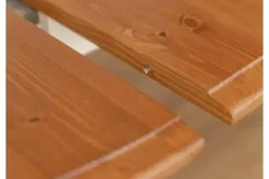 Arrediorg Tavolo rotondo allungabile pino massello bianco rovere 8/10 posti
