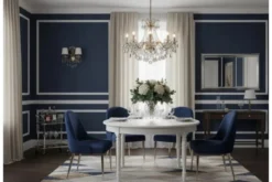 Arrediorg Tavolo rotondo bianco stile provenzale Princess 832