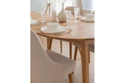 Arrediorg Tavolo rotondo in massello da pranzo allungabile da 90 cm a 140 cm Orbetello