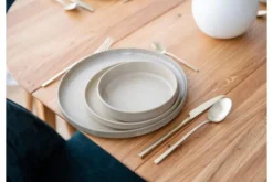 Arrediorg Tavolo rotondo in massello da pranzo allungabile da 90 cm a 140 cm Orbetello