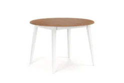 Arrediorg Tavolo rotondo pino massello bicolore rovere shabby chic