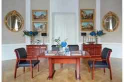 Arrediorg Tavolo sala riunione classico per ufficio PRESTIGE S610 1,6 Metri