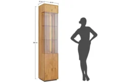 Arrediorg Vetrina alta 1 anta apertura sinistra in massello naturale