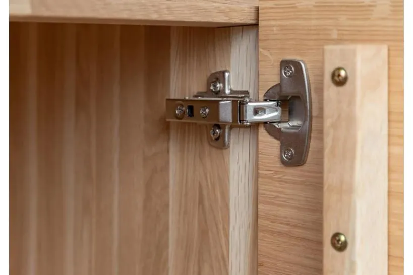 Arrediorg Vetrina 3 ante in legno naturale massello moderna