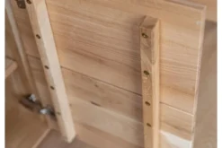 Arrediorg Vetrina 3 ante in legno naturale massello moderna