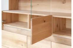 Arrediorg Vetrina 3 ante in legno naturale massello moderna