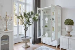 Arrediorg Vetrina bianca 2 ante stile provenzale Princess 861