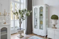 Arrediorg Vetrina bianca 2 ante stile provenzale Princess 861