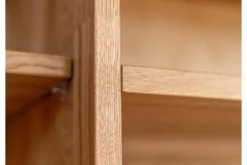 Arrediorg Vetrina moderna 2 ante apertura sinistra in legno massello oliato