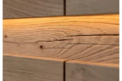 Arrediorg Vetrina moderna 2 ante apertura sinistra in legno massello oliato