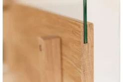 Arrediorg Vetrina moderna 2 ante apertura sinistra in legno massello oliato