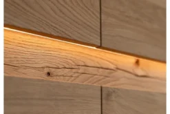 Arrediorg Vetrina moderna 2 ante apertura sinistra in legno massello oliato