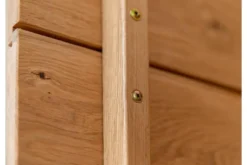 Arrediorg Vetrina moderna 2 ante apertura sinistra in legno massello oliato