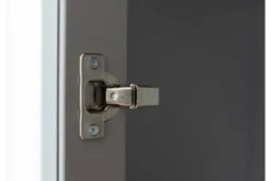 Arrediorg Vetrina pino massello grigio e rovere due ante shabby country