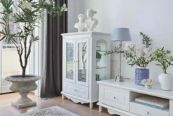 Arrediorg Vetrina provenzale bassa 2 anta Princess 860 colore Bianco