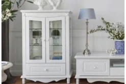 Arrediorg Vetrina provenzale bassa 2 anta Princess 860 colore Bianco