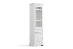 Arrediorg Vetrina shabby chic 1 anta pino massello