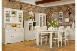 Arrediorg Vetrina shabby chic 2 ante pino massello