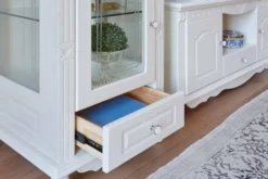 Arrediorg Vetrina stile provenzale bianca a 1 anta Princess 860