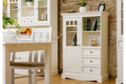 Arrediorg Vetrinetta shabby chic pino massello